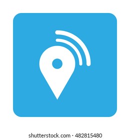 Isolated location icon on a white background, Vector illustration