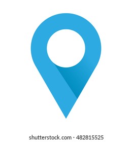 Isolated location icon on a white background, Vector illustration