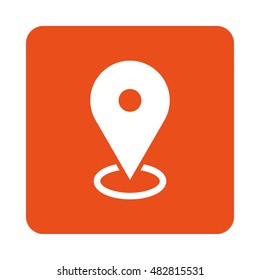 Isolated location icon on a white background, Vector illustration