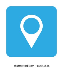 Isolated location icon on a white background, Vector illustration