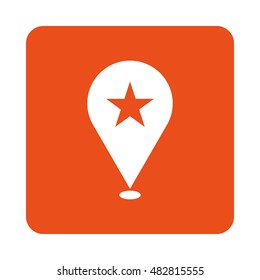 Isolated location icon on a white background, Vector illustration