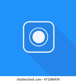 Isolated location vector icon on whatsapp mobile application
