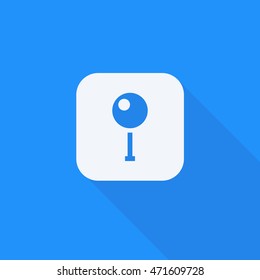 Isolated location vector icon on whatsapp mobile application