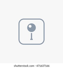 Isolated location vector icon on whatsapp mobile application