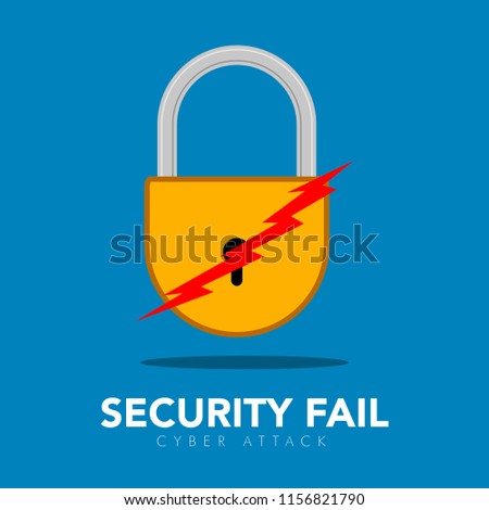 Isolated lockpad icon. Cyber security concept