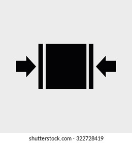 Isolated logistic & delivery icon on a white background