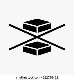 Isolated logistic & delivery icon on a white background