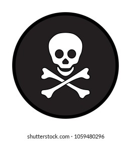 isolated logo skull and crossbones