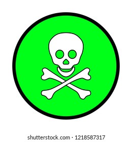 isolated logo skull and crossbones