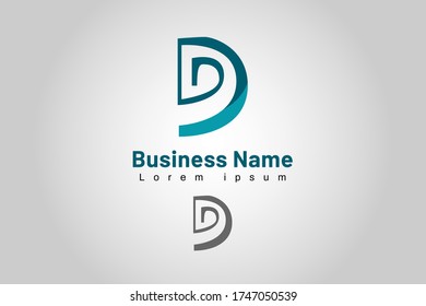 Isolated Logo Template Initial Company, used for brand mark, marketing, print, and website