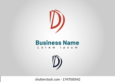 Plantilla de logotipo aislado Empresa inicial, utilizada para marcas, marketing, impresión y sitio web