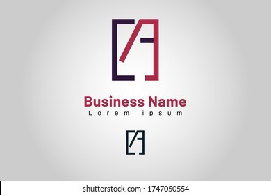 Plantilla de logotipo aislado Empresa inicial, utilizada para marcas, marketing, impresión y sitio web