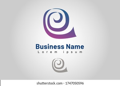 Plantilla de logotipo aislado Empresa inicial, utilizada para marcas, marketing, impresión y sitio web