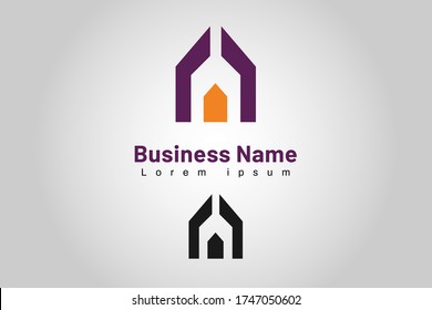 Isolated Logo Template Initial Company, used for brand mark, marketing, print, and website
