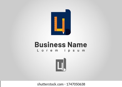 Isolated Logo Template Initial Company, used for brand mark, marketing, print, and website