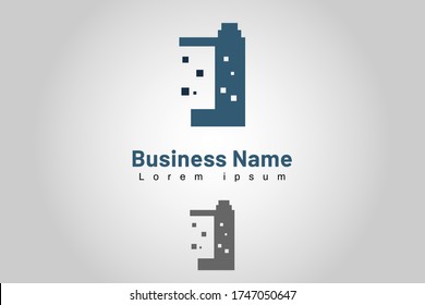 Isolated Logo Template Initial Company, used for brand mark, marketing, print, and website