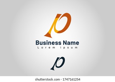 Plantilla de logotipo aislado Empresa inicial, utilizada para marcas, marketing, impresión y sitio web