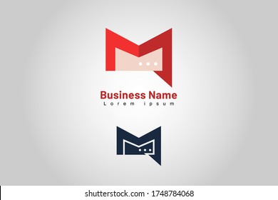 Isolated Logo Template Initial Company, used for brand mark, marketing, print, and website