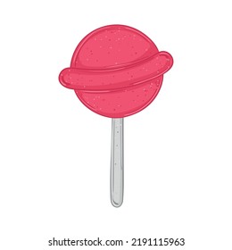 Isolated lollipop icon Sweet dessert Vector
