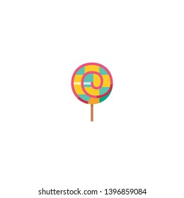 Isolated Lollipop Vector Icon, Pictogram