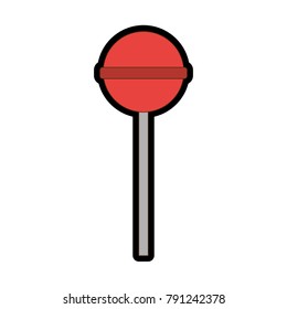 Isolated lolly pop design