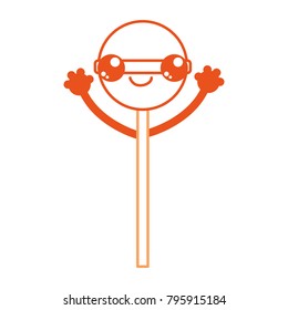 Isolated lolly pop design