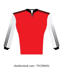 Isolated long sleeve shirt on a white background, vector illustration