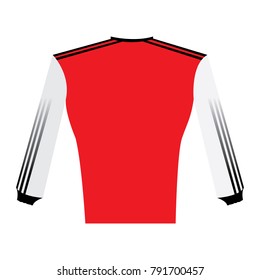 Isolated long sleeve shirt on a white background, vector illustration