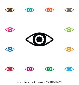 Isolated Look Icon. Eye Vector Element Can Be Used For Eye, Look, View Design Concept.