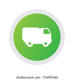 Isolated Lorry Icon Symbol On Clean Background. Vector Van Element In Trendy Style.