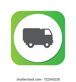 Isolated Lorry Icon Symbol On Clean Background. Vector Van Element In Trendy Style.