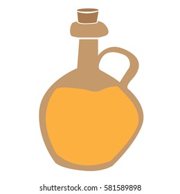 Isolated lotion flask on a white background, Spa icon vector illustration