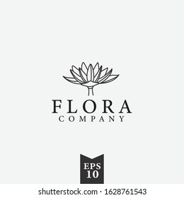 isolated lotus flower cosmetics, or clinic, beauty and spa logo design in minimalist style with unique layout designed for graphic design, logo, t-shirt, or tattoo design