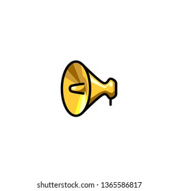 Isolated Loud Speaker Megaphone Vector Emoji, Emoticon, Icon, Cartoon icon