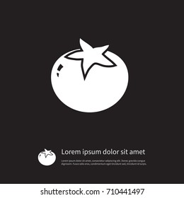 Isolated Love Apple Icon. Tomato  Vector Element Can Be Used For Love, Apple, Tomato Design Concept.