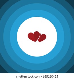 Isolated Love Flat Icon. Soul Vector Element Can Be Used For Heart, Soul, Love Design Concept.