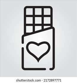 Iconos de línea aislados de amor y corazón EPS 10 Gráfica vectorial gratis