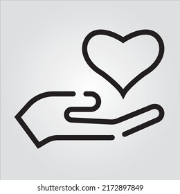 Isolated Love and Heart Theme Line Icons EPS 10 Free Vector Graphic