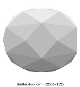 Isolated low poly kiwi fruit. Vector illustration design