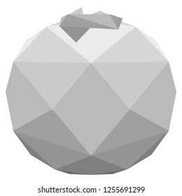 Isolated low poly lulo fruit. Vector illustration design