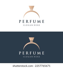 Isolated luxury perfume perfume cosmetic creative logo can be used for business, company, cosmetic and perfume shop.