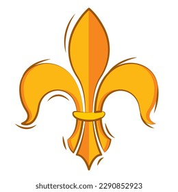 Isolated lys flower symbol icon Vector