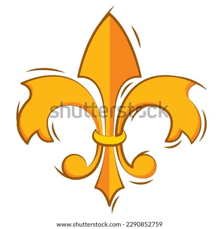 Isolated lys flower symbol icon Vector