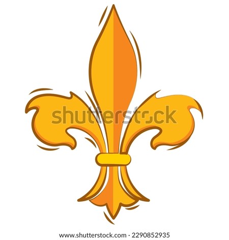 Isolated lys flower symbol icon Vector