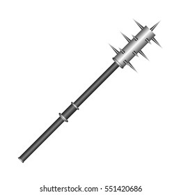 Isolated mace on a white background, Vector illustration