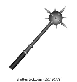 Isolated mace on a white background, Vector illustration