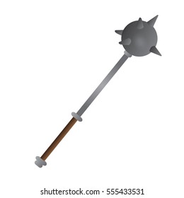 Isolated mace on a white background, Vector illustration