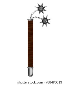 Isolated mace on a white background, Vector illustration