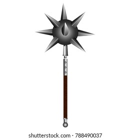 Isolated mace on a white background, Vector illustration