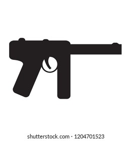 Isolated machine gun icon. Vector illustration design